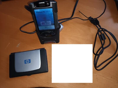 Compaq iPAQ 3970 pocket PC mit viel Zubehör, Klapptastur, Vintage, Sammler - Bild 1 von 4