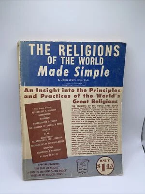 The Religions Of The World Made Simple - John Lewis  1958 paperback Rare Vintage - Image 1 of 4