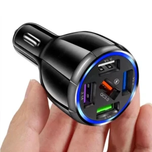 Cargador USB de Telefono para Auto Coche Camiones 5 Puertos Ultra Rapido 48 W - Picture 1 of 9