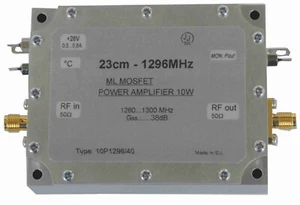 Wzmacniacz mocy 23cm - 1296MHz, Wzmacniacz mocy 10W / 38dB 1296MHz, pasmo L PA - Zdjęcie 1 z 2