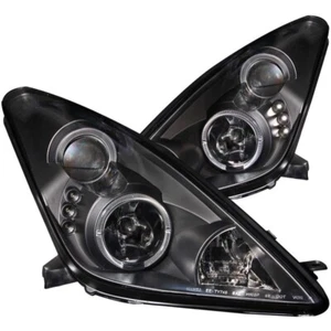 ANZO For 2000-2005 Toyota Celica Projector Headlights W/ Halo Black - Picture 1 of 10