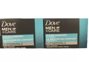 2 X Dove Men + Clean Comfort Body And Face Bar Soap , 3.51 oz (100g) EA - NEW - Picture 1 of 2