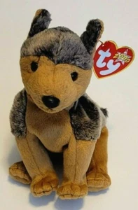 TY Beanie Baby SARGE il cane da pastore tedesco (6 pollici) 15 cm MWMT nuovo peluche - Foto 1 di 2