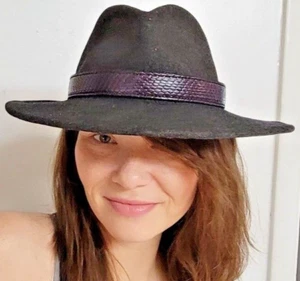 FAUX PYTHON hatband adjustable Western cowboy cowgirl RETICULATED snake skin - Picture 1 of 89