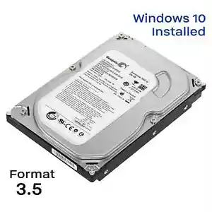 HDD 3.5" SATA Hard Drive with Windows 7/Win 10 Installed Legacy - Picture 1 of 10