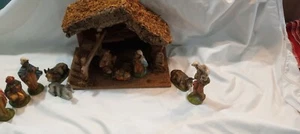 FONTANINI Heirloom DEPOSE ITALY 10PC NATIVITY VILLAGE FIGURE SET Italy Roman Inc - Picture 1 of 12