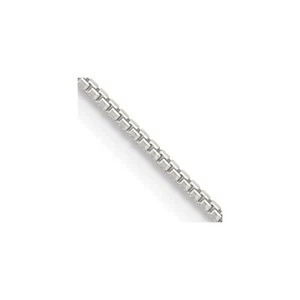 Sterlingsilber 1 mm 8-seitig diamantgeschliffene Box Kette mit 2 Zoll Ext. Halskette - Bild 1 von 5