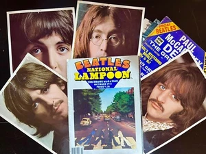 OCT 1977 RARE NATIONAL LAMPOON BEATLES ISSUE+ PAUL IS DEAD MAG + WHITE ALBUM PIX - Picture 1 of 9