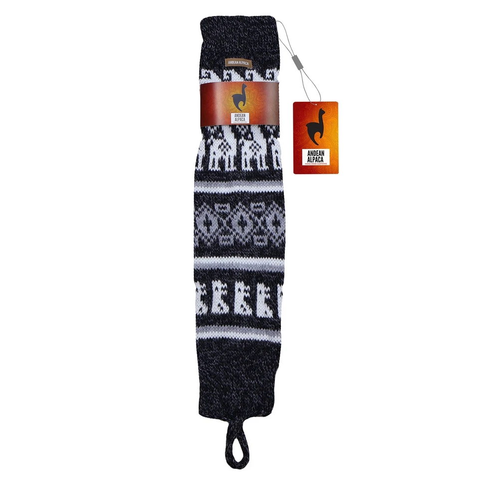 CALENTADOR DE PIERNAS DE ALPACA ANDINA HECHO A MANO Foto 1 de 1