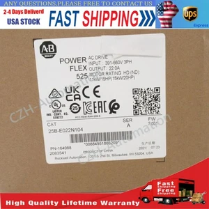 25B-E022N104 NEW AB PowerFlex 525 11KW 15HP AC Drive 25BE022N104 US Free Tax - Picture 1 of 4