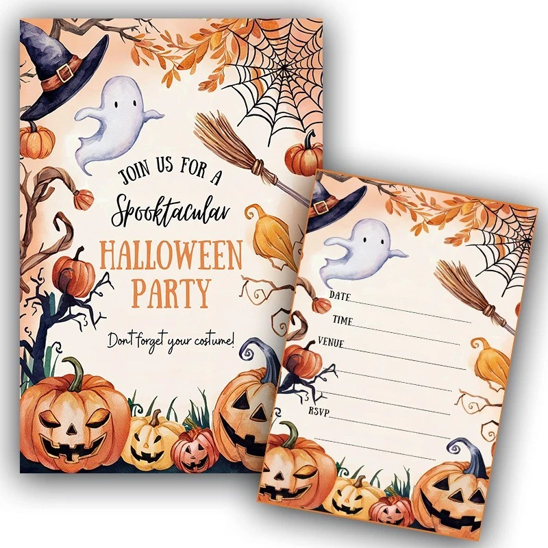 Halloween Party Invitations Invites WRITE ON - Image 1 of 1