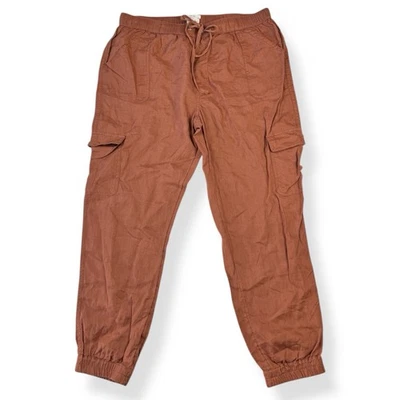 Pantalones de chándal cargo de lino Nicole Miller para mujer talla XL Foto 1 de 4