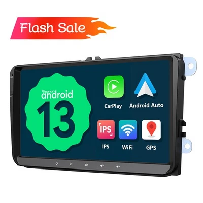 Android 13 9" Autoradio Navi CarPlay für VW GOLF 5 6 Passat Touran Polo T5 Skoda - Bild 1 von 4