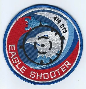 90s 414th COMBAT TRAINING SQUADRON F-15 EAGLE SHOOTER patch - Picture 1 of 1