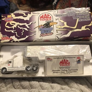 Mac Tools Ertl 2001 Thunder Valley Nationals Transporter 1/64 Diecast NOS - Picture 1 of 8