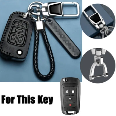 Leather Car Key Case Cover For Buick Encore Regal For Chevrolet Camaro Impala Foto 1 de 4