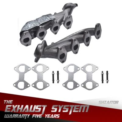 Cabezales colector de escape lado derecho y derecho para camioneta Ford F150 2004-2010 5,4 L 5 años Foto 1 de 4