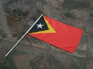 EAST TIMOR TIMOR-LESTE Hand Waver Flag - 30x45cm - Picture 1 of 1