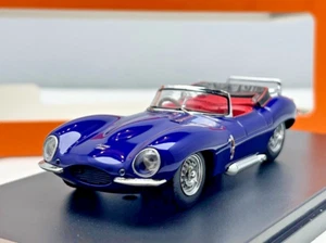 1957 Jaguar XK SS dunkelblau metallic Maßstab 1:43 Diecast Modellauto IXO Premium X - Bild 1 von 13
