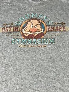 Vintage Disney Grumpy  Shirt Sleeve T Shirt Size 2XL Disney Store - Picture 1 of 6