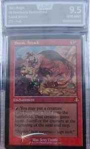 Sneak Attack Dominaria Remastered Magic Karte EN (Schleichangriff) Foil 9,5 MINT - Picture 1 of 2