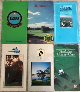 Folletos vintage de campo de golf yarda - alrededor de 1980 - coleccionables - Imagen 1 de 9