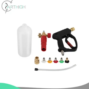 3/8" Quick Connect Snow Foam Lance Cannon Soap Sprayer + Pressure Washer Gun Kit - Picture 1 of 8
