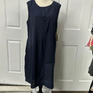 Linen blend Sleeveless Dress with Pockets NWT sz 1X - Picture 1 of 7