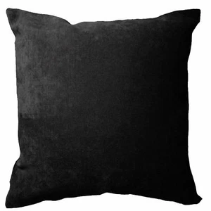 ma27a Black Velvet Style Cotton Blend Cushion Cover/Pillow Case Custom Size - Picture 1 of 6