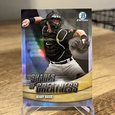 2022 Bowman Chrome Shades of Greatness #SG-3 Henry Davis - Pittsburgh Pirates - Image 1 of 2