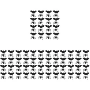 4 Sets Simulated Spider Bat Toys Child Plastic Spiders Halloween Mini - Afbeelding 1 van 12