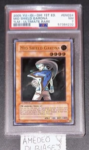 YU GI OH PSA 7 MID SHIELD GARDNA TLM-EN024 1st EDITION ULTIMATE RARE ENGL 2005 - Picture 1 of 7