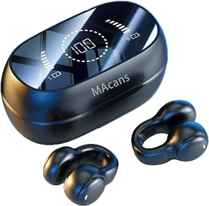 NEW MAcn M47 True Wireless Earbuds Bluetooth 5.4 Sports Earphones +Charging Case - Picture 1 of 7