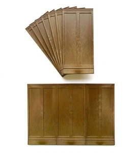 Dolls House Wall Panels, 3/4 Height Tall Panel Georgian Style, Pack of 10. A1018 - Picture 1 of 7