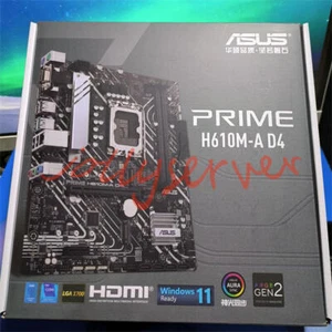 1PC ASUS PRIME H610M-A D4 Motherboard LGA 1700 H610 Micro-Atx DDR4 Neu - Afbeelding 1 van 1
