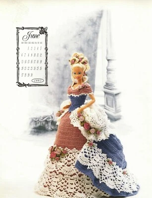 Fashion Doll Victorian Lady Centennial Bed Society 1 Crochet Pattern June 1993 - Image 1 of 3