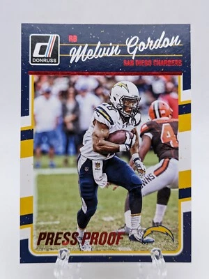 💥 2016 Donruss Press Proof Red Melvin Gordon #247 San Diego Chargers - Image 1 of 2