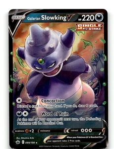 Galarian Slowking V 099/198 Swsh06: Espada y Escudo Chilling Reign Holo Arte Completo - Imagen 1 de 2