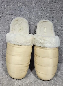 Vionic Karma Josephine Womens Size 9.5 Beige Faux Fur Round Toe Mule Slipper - Picture 1 of 9