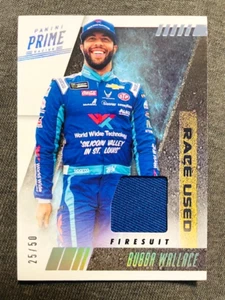 2019 Panini Prime Bubba Wallace Race Used Firesuit Relic Card /50 Rare - Bild 1 von 2