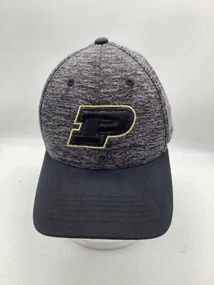 Purdue Boilermakers Black/Gray Adjustable Cotton Canvas Baseball Cap H4 - Image 1 of 4