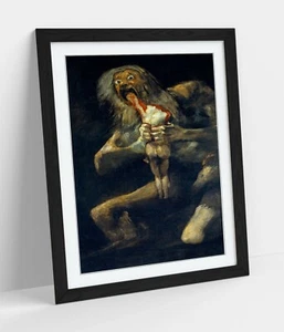 FRANCISCO GOYA, SATURN DEVOURING HIS SON-ART FRAMED POSTER PICTURE PRINT ARTWORK - Picture 1 of 10