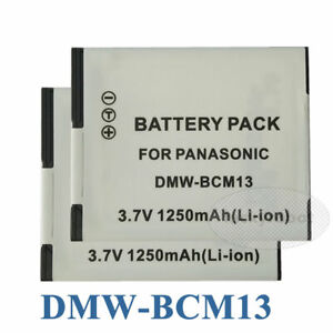 2X Replacement Battery for DMW-BCM13 DMW-BCM13E Lumix DMC-ZS50K DMC-ZS40 DMC-FT5