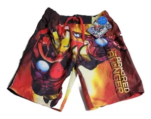 Marvel Kids Avengers Swim Trunk Iron Man The Armored Avenger Boys Size 8 New - Picture 1 of 10