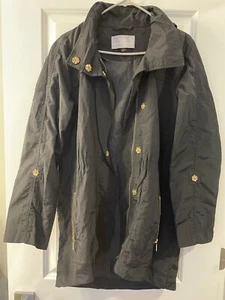 Lightweight Rain Jacket / Trench Coat Tart Collections Women's Size M Black - Picture 1 of 19