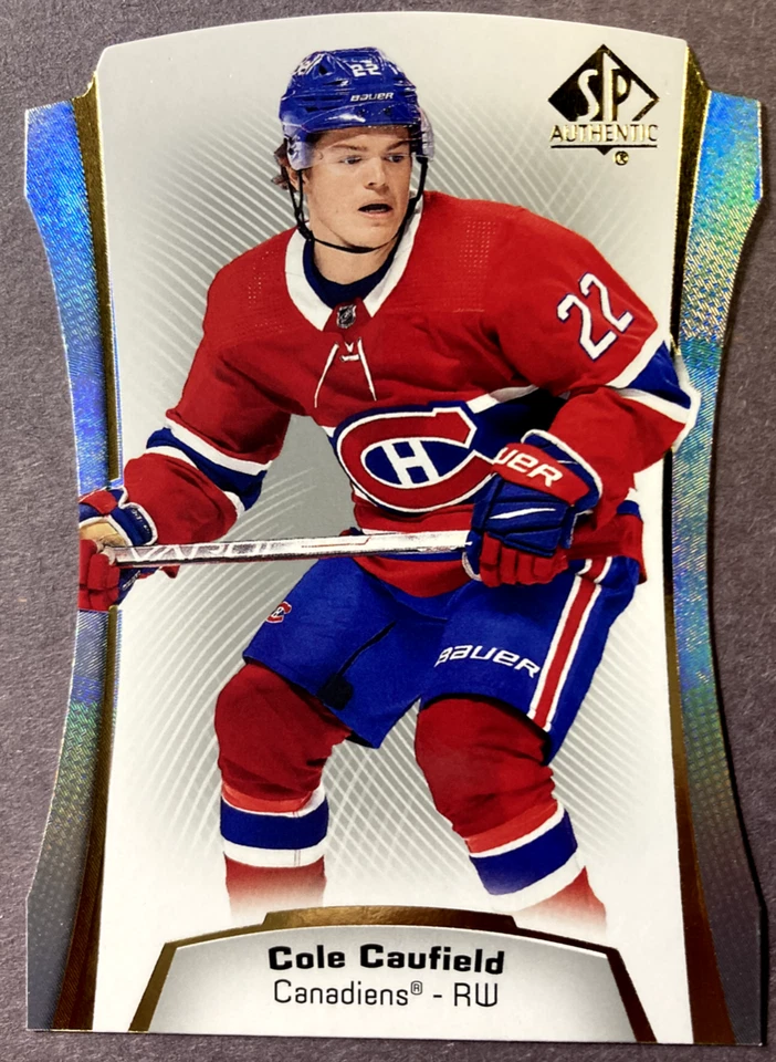 2021-22 SP Authentic Die Cuts #DC-10 Cole Caufield Montreal Canadiens RC - Image 1 of 1
