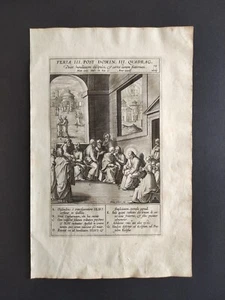Jesus teaches the disciples about humility, Passeri, A. Collaert, Stampa 1593 - Picture 1 of 10