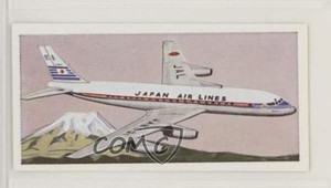 1961 Lyons Tea Wings Across the World Advertising Back Douglas DC-8 USA #17 n1u