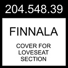 IKEA FINNALA Cover For Loveseat Section Gunnared Medium Gray 204.548.39