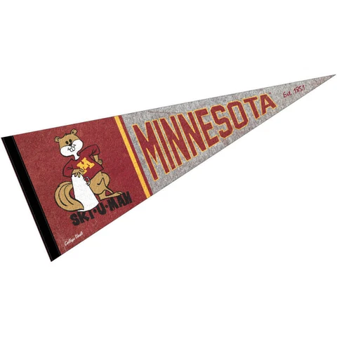 University of Minnesota Throwback Vintage Full Size Pennant Cover